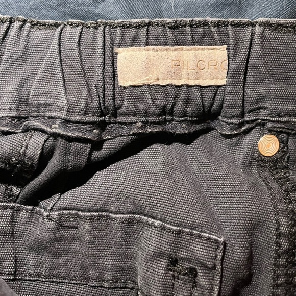 Anthropologie Pilcro Grey High Rise Seamed Darted Straight Leg Jean - Picture 4 of 12